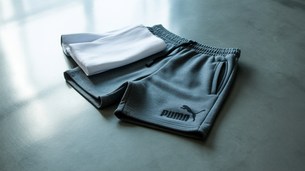 Puma Men’s Embossed Logo Fleece Shorts