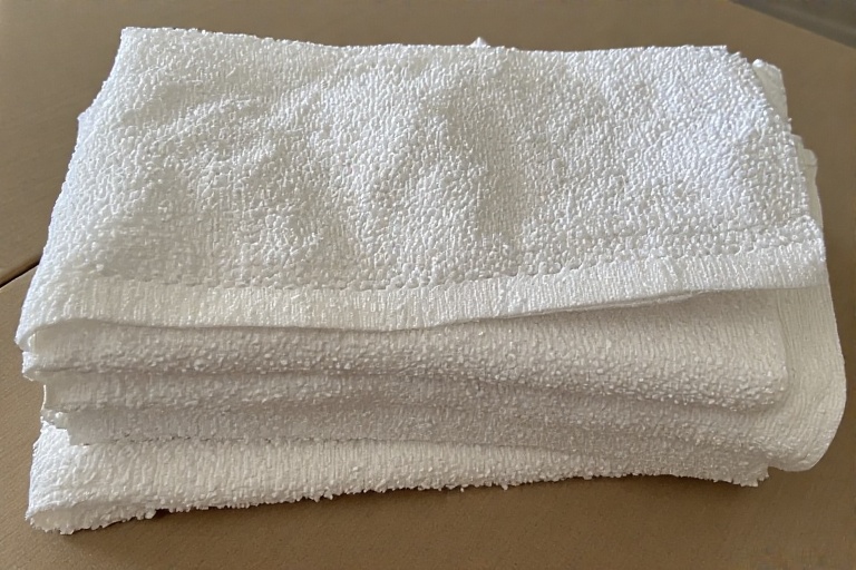 white cotton washcloth pack - 18 count 