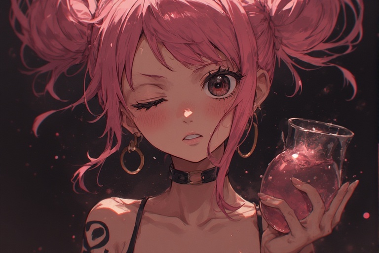 One Piece Pink Hair Girl