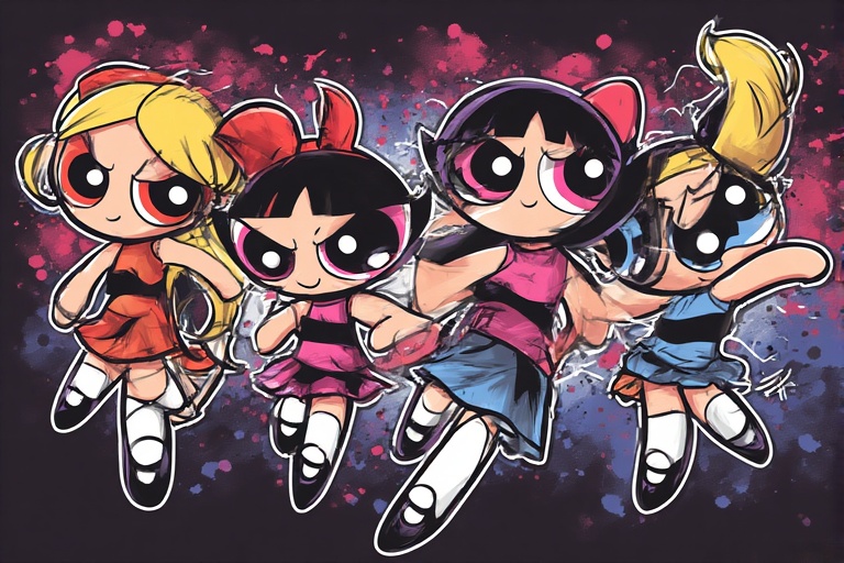 Powerpuff Girls Jack1set2 Vector